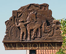 Weybourne village sign, Norfolk